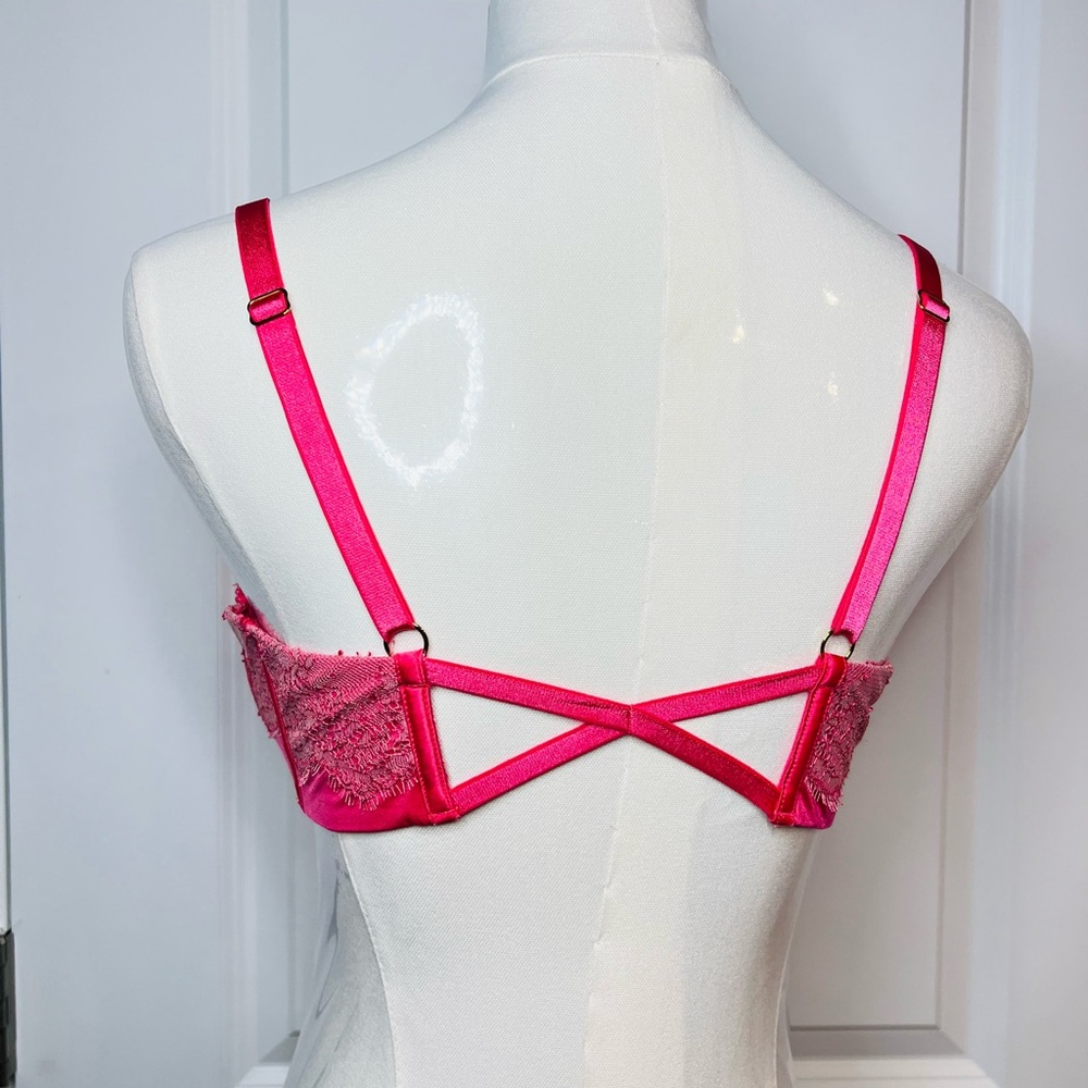 Victoria's Secret padded wireless push-up Pink Bra 36C